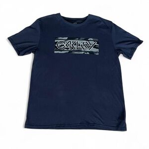 Oakley Men's Dark Blue Graphic Tee